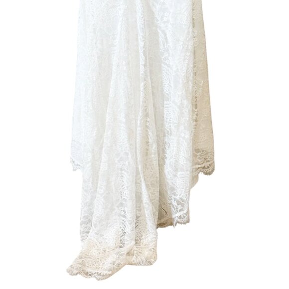 Lulu's Women's Beloved Promise Lace Off-the-Shoulder Mermaid Dress Ivory Size S - Picture 6 of 7